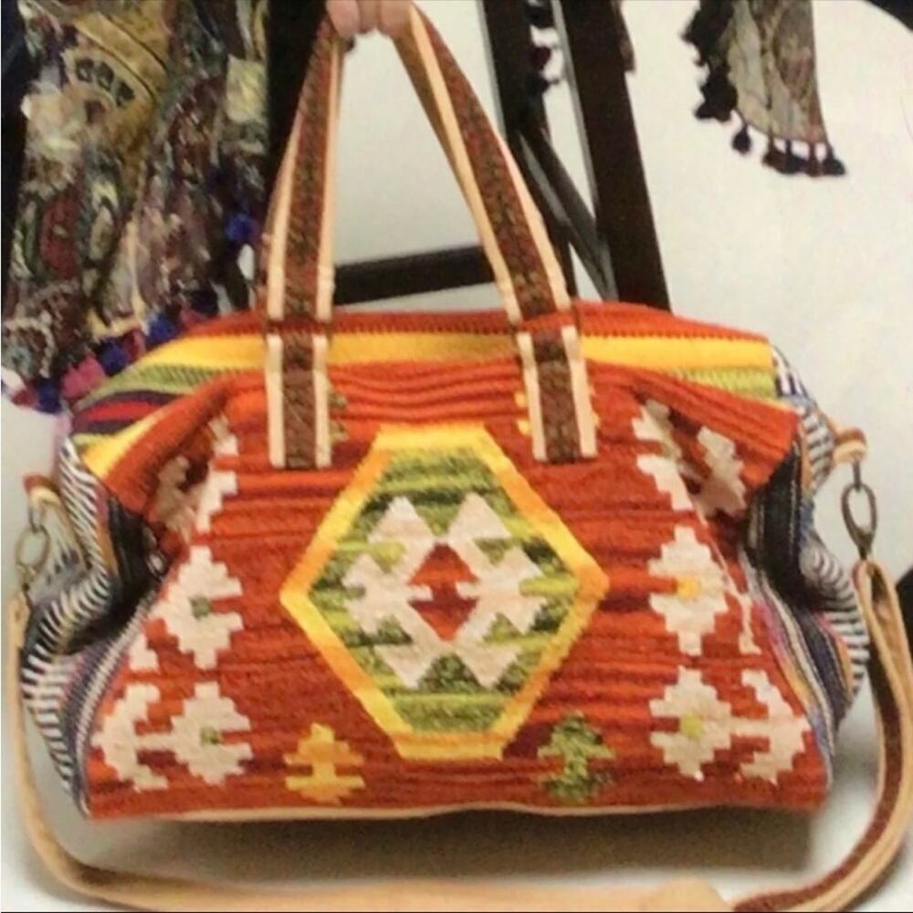 Boho Southwestern Large Weekend Travel Bag NEW